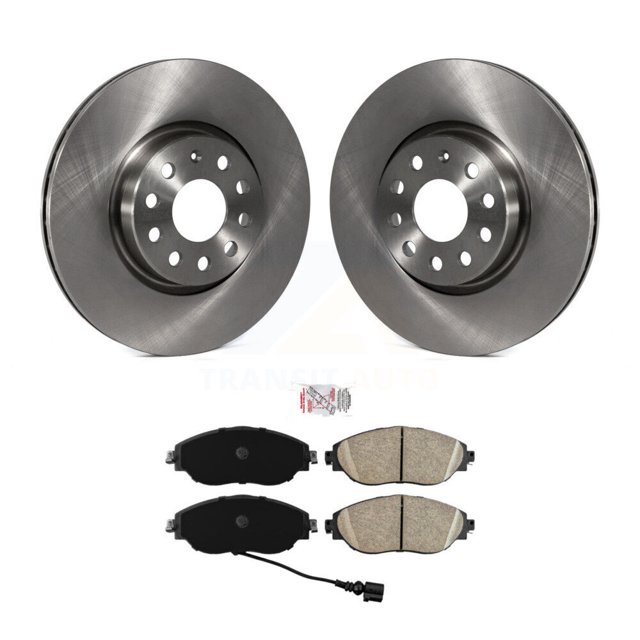 Transit Auto Front Disc Brake Rotors and Ceramic Pads Kit for Car Volkswagen GTI Audi A3 Quattro CC K8A-103959