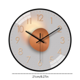 thumbnail image 3 of Horloge Murale Intérieure Moderne à Quartz de 8 Pouces Mécanisme Silencieux, 3 of 4
