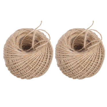 CHICHUMID 2 Rolls Food Twine Hemp Ropes in Brown and Light Brown 100m Length Per Roll 2mm Thick for Cooking and Baking