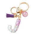 thumbnail image 2 of LYMAYTER Cute Pink Tassel Mug Accessory Initial Letter Charm Keychain - with Tassel, Heart - shaped Sequins, 2 of 7