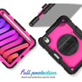 thumbnail image 2 of navor Rugged Cover Compatible with iPad Mini 6 (2021), Rotatable Kickstand Shoulder & Hand Strap Shockproof Heavy Duty Protective Case, 2 of 9