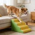 thumbnail image 4 of Deeceymbur Foam Pet Stairs for Dogs Cats Non Slip Surface Washable Cover Portable Step Ramp Supportive Design for Senior Small Medium Pet Indoor Rest, 4 of 6