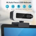 thumbnail image 2 of Amdohai 4K Auto Focus USB Webcam Driver-free Camera with Noise Reduction Microphone Cover for Video Chat Online Conference, 2 of 7