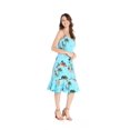 thumbnail image 5 of Hawaii Hangover Robe Sirène Hawaïenne à Volants pour Femme TG Noël Père Noël à Hawaii en Turquoise, 5 of 5