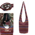 thumbnail image 4 of KLKCMS Ethnic Purses Crossbody Shoulder Bag Hippie Macrame Bag Hipster Handbag A- Red, 4 of 9