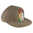 thumbnail image 2 of Bob Marley - Casquette de Baseball Ajustée Rasta Hair Tan, 2 of 2