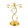 thumbnail image 2 of Oleegame 2PC Countertop Wine Glass Holder Wine Glass Holder With 6 Hooks Countertop Freestanding Stemware Drying Rack Tabletop Glasses Display Stand For Home And Bar Storage Gold, 2 of 6