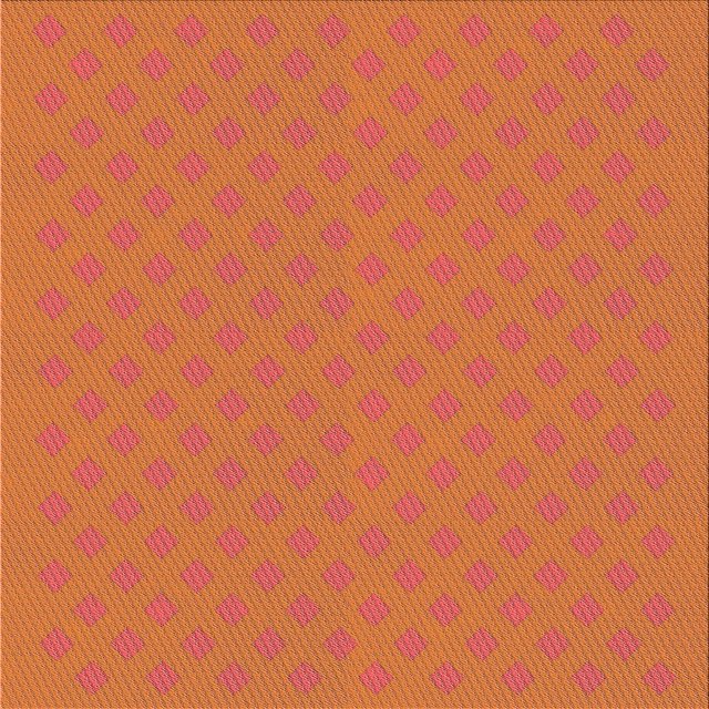 Ahgly Tapis de Zone Carré Transitionnel Néon Orange Lavable en Machine, 6 Pieds Carré