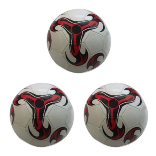 relayinert Long Service Life Soccer Ball For Football Middle School And Training 1 White 3Set