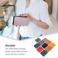 thumbnail image 3 of mmirethe Women Short Mini Wallet Chic Deer Button Purse Solid Color Soft Leather Handbag Cash Photo Card Holder Large Capacity Blue, 3 of 6
