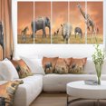 thumbnail image 1 of Panorama Faune des Savanes - Impression sur Toile Africaine, 1 of 3