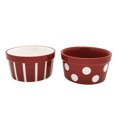 thumbnail image 5 of Holiday time Stoneware 2 Pack Red Ramekin Set-6.7oz, 5 of 5