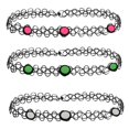 thumbnail image 3 of BodyJ4You Ensemble de 12 Pcs Collier Ras-du-Cou Multicolore Mélange Extensible Élastique Bijoux Femmes Fille Enfants Coffret Cadeau, 3 of 7
