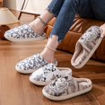thumbnail image 5 of Mouse Printed Cotton Slippers, Cozy Warm Couple Home Slippers, Unisex, Non-Washable, Spring/Summer/Autumn/Winter, 5 of 5