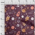 thumbnail image 2 of oneOone Velvet Wine Purple Fabric Galaxy Craft Projects Decor Fabric Printed By The Yard 58 Inch Wide, 2 of 4