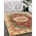 thumbnail image 2 of Ahgly Company Tapis d'Intérieur Carrés Abstraits Jaunes Abstraits pour Aire, 5 Pieds Carré, 2 of 6