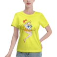 thumbnail image 1 of T-Shirt Basique à Manches Courtes pour Femmes Sailor Moon Aino Minako, 1 of 6