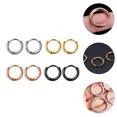 thumbnail image 3 of 4 Paires Boucles d'Oreilles Rondes Chics pour Hommes Pendentif d'Oreille en Acier Inoxydable Bijoux d'Oreille, 3 of 7