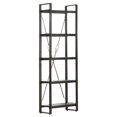 thumbnail image 5 of vidaXL 5-Tier Bookcase Black 60x30x180 cm Solid Mango Wood, 5 of 5