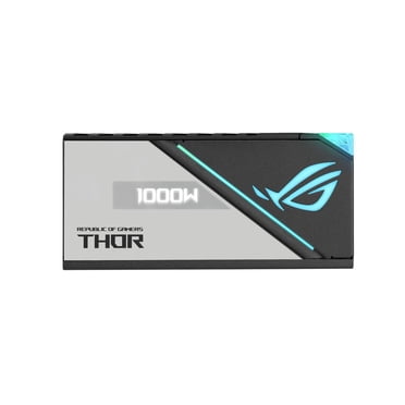 Alimentation ASUS ROG Thor 1000W Platinum II entièrement modulaire (1000 Watt, 80+ Platinum, certifié Lambda A++, dissipateurs thermiques ROG, ventilateur PWM 135 mm, mode 0 dB, panneau OLED, câbles g
