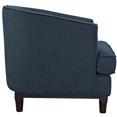 thumbnail image 4 of Hawthorne Collections Fauteuil à Accoudoirs en Tissu Azur (Lot de 2), 4 of 5