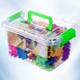 thumbnail image 3 of EIGTHTAIL Plastic Funny Building Blocks Toy Educational Toy Assembly for Kids Boys Girls（With Storage Box 130pcs), 3 of 10