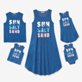 thumbnail image 1 of PatPat Family Matching Sets Blue Tank Top or Flowy A-Line Tank Dress with Pockets, 1 of 4