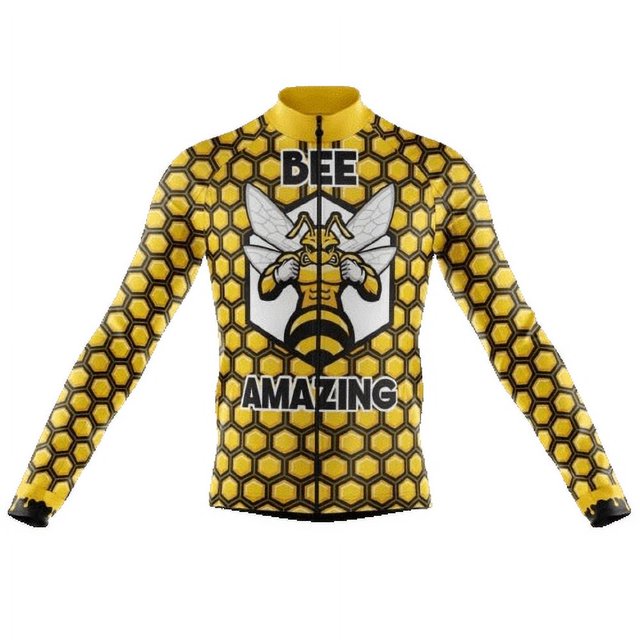 Bee Amazing III Long Sleeve Cycling Jersey For Men - M