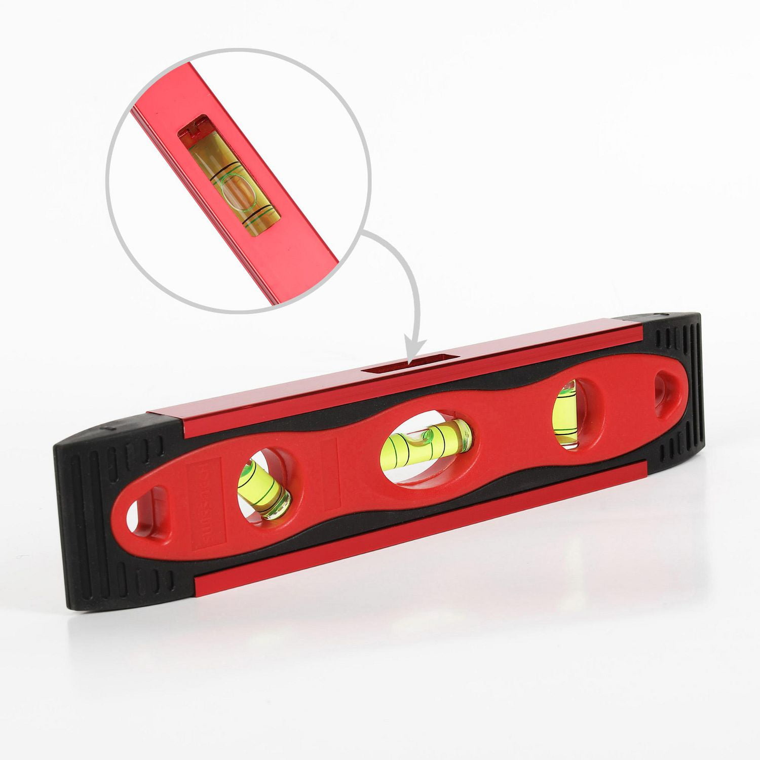 Swiss Tech 9" Aluminum Torpedo Level,3 Vials