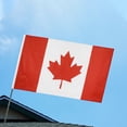 thumbnail image 1 of EGNMCR Drapeau du Canada 3x5FT Drapeau Utilisé pour la Décoration Extérieure et Intérieure les Drapeaux, 1 of 9