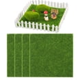 thumbnail image 1 of Baohd 4pcs ABS Scratch-Proof Artificial Grass Lawn For Low-Maintenance Gardens Low Maintenance Flocking 1Set, 1 of 5