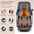 thumbnail image 4 of Costway Therapy22 Fauteuil de Massage Corps Entier, Fauteuil Inclinable Électrique à Gravité Zéro avec Coussin d'Air, Roulettes, Chauffage, Détection d'Épaule, Étirement Thaï, Haut-Parleur Sans Fil, Écran Tactile, 4 of 10