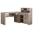 thumbnail image 3 of Monarch Specialties Computer Desk, Home Office, Corner, Left, Right Set-up, Storage Drawers, L Shape, Work, Laptop, Laminate, Beige, Contemporary, Modern, 3 of 3