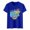 Blue, variant on Xuewenshw Women's Summer Fashion Leisure Art 80s Letter Printed Round Neck Short Sleeve Top T Shirt Women Solid Shirt