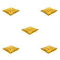 thumbnail image 3 of Wweixi Cushion Pad For Square Chair - Soft And Comfortable Wide Range Of Uses Square Chair Cushion Yellow Checkerboard 5Set, 3 of 6