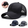 thumbnail image 2 of Baohd Male 3D Embroidery Snap-back Hat Fashionable Adjustable Strap Sun Protection Breathable Comfortable black 1Set, 2 of 6