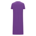 thumbnail image 4 of Erwazi Robe pour Femmes à Fermeture Éclair devant, Manches Courtes, Longue Robe de Chambre avec Poches, Tenue de Détente, 4 of 6