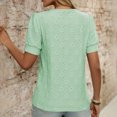 thumbnail image 4 of Liquidation des Offres du Jour! Blouses à Col Rond à Manches Courtes Unies pour Femmes, Haut Décontracté et Confortable pour Temps Chaud, Bureau Ou Jeu Soldes Aujourd'hui Liquidation!, 4 of 5