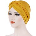thumbnail image 1 of Bangcool Turban Headwrap Twisted Braid Elastic Beanie Headwrap Hair Loss Cover Sleep Cap, 1 of 8