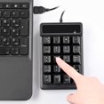 thumbnail image 2 of Amdohai USB Wired Numeric Keypad Mechanical Feel Number Pad Keyboard 19 Keys Water-proof for Laptop Desktop PC Notebook Black, 2 of 7