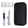 thumbnail image 3 of yuksok 9 Sizes Lighted Crochet Hooks Set - Light Up Crochet Hooks, Rechargeable Crochet Black, 3 of 8