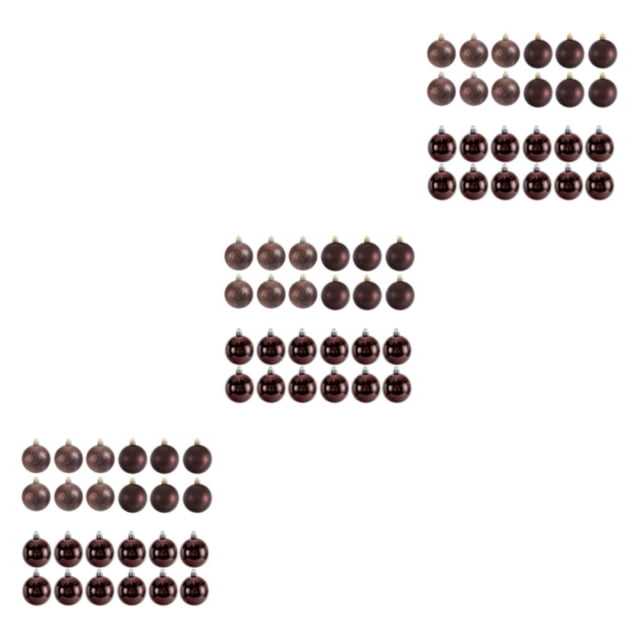 Transemion 24pieces Effective Decoration Balls Easy To Christmas Essentials Durable coffee 3Set