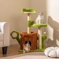 thumbnail image 2 of Gymax 36'' Cat Tree Tower w/Perch Condo Platforms Petal Scratching Board for Indoors, 2 of 10