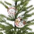 thumbnail image 3 of Holiday Time Dia 65mm 4Ct Snowman&Deer Glass Ornament, 3 of 5