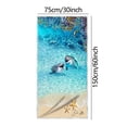 thumbnail image 3 of Fesfesfes Travel Microfiber Beach Towel Lightweight Quickly Dry Construction Sandproof Technology Colorful Design Multipurpose Swim Blanket Pool Shore Accessory, 3 of 4