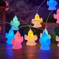 thumbnail image 1 of Lksixu Halloween Decorations Halloween Guirlande Lumineuse DEL Lumière Terrifiante Lumière Décorative Colorée pour Fête Intérieur Extérieur, 1 of 2