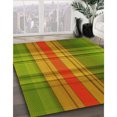 thumbnail image 3 of Ahgly Company Machine Washable Indoor Rectangle Transitional Pistachio Green Area Rugs, 7' x 9', 3 of 7