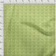 thumbnail image 3 of oneOone Polyester Lycra Light Green Fabric Geometric Bandhani Craft Projects Decor Fabric Printed By The Yard 56 Inch Wide, 3 of 4