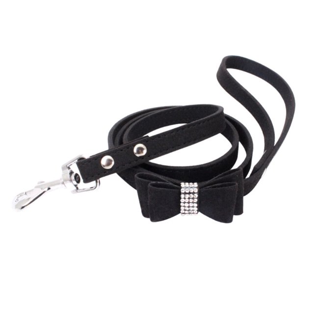 Fashion Bling Crystal Cat Collar Adjustable collar rope Rhinestone small Puppy Bow Tie Rhinestone Soft Collars Rope Pet for Small Medium Dog