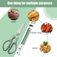 thumbnail image 4 of Kitchen Shears with Tong, Stainless Steel Blade, Plastic Handle, Multipurpose for Poultry Herbs Vegetables Walnuts Bottle Caps, Comfortable Grip, Easy to Clean, 4 of 7
